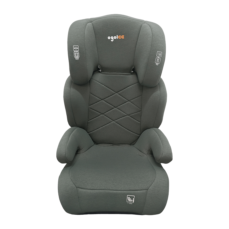 OG301 with Isofix Car Seat, Group 2 3 Car Seat, Booster Foldable, Pink with Embossing