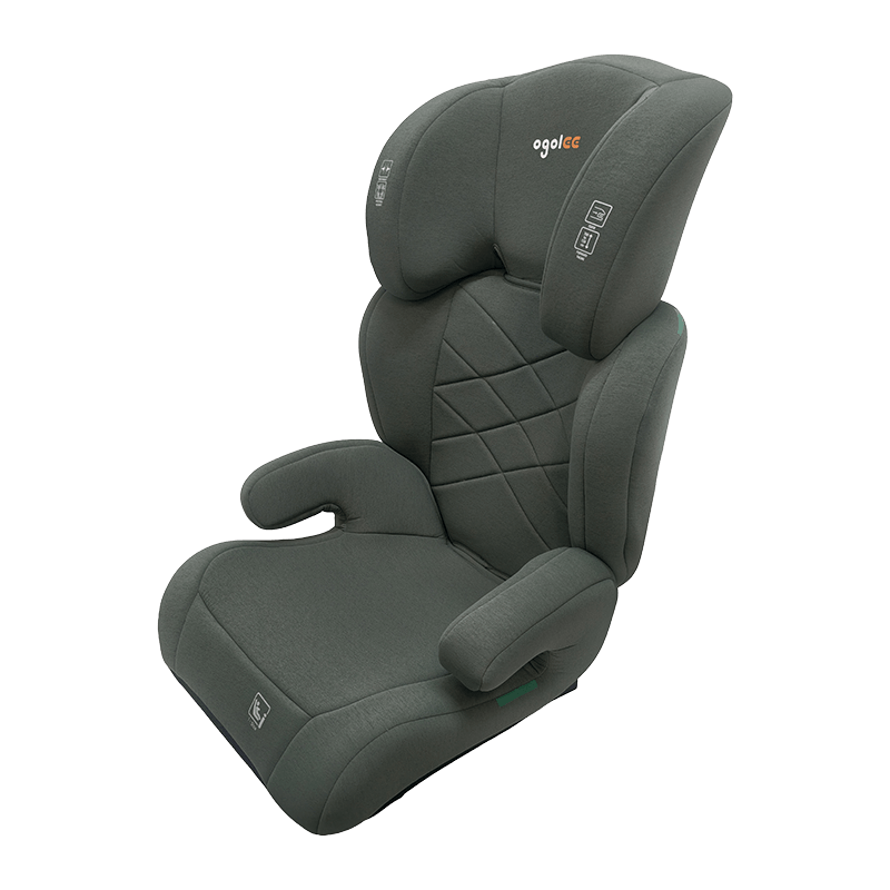 OG301 with Isofix Car Seat, Group 2 3 Car Seat, Booster Foldable, Pink with Embossing